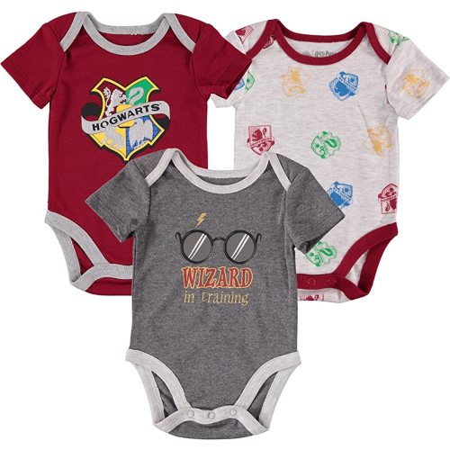 Harry Potter Baby Boys’ Short Sleeve Bodysuit Multipack Gift For Baby Girl or Boy Baby Clothes