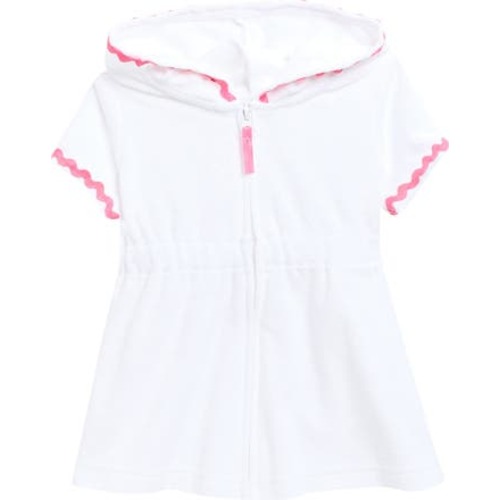Zip Front Hooded Cover-Up Dress, 6-9M
