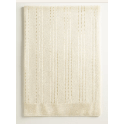 The Mist Cashmere Baby Blanket in Butter Yellow