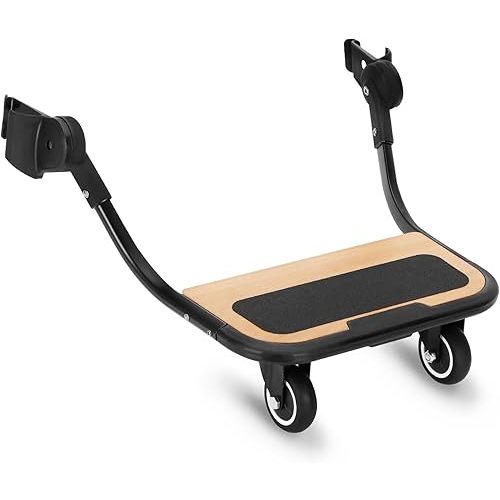 Piggyback Ride-Along Board for Vista (Models 2015-2019),Vista V2,and Vista V3 Strollers,Stroller Standing Board with 360 ° Universal Wheel,Use EVA Foam Wheels Smoothly Nnavigate Through Rugged Roads