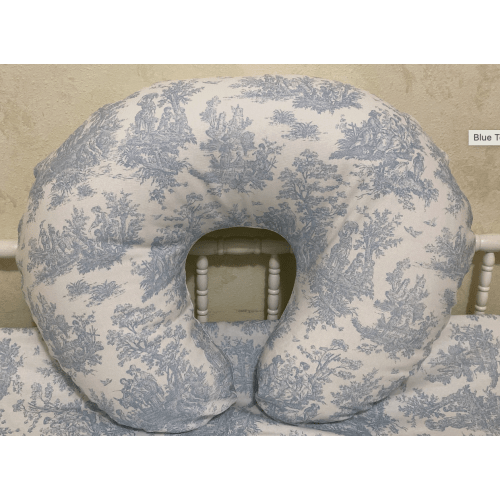 Blue Toile Nursing Pillow Cover - Just Baby Designs