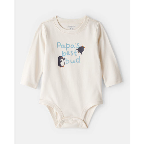 Baby Boy Best Bud Long-Sleeve Graphic Bodysuit - Cream - Carter's | Carter's