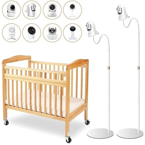 Baby Monitor Mount,Baby Monitor Floor Stand Compatible for Infant Optics DXR-8Pro,NanitPro,HelloBaby,eufy,ANMEATE Camera,Adjustable Height Baby Holder