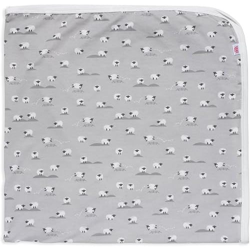 Magnetic Me Modal Soothing Swaddle Blanket | Silky Soft Modal Fabric | Baa Baa Baby Gray | One Size
