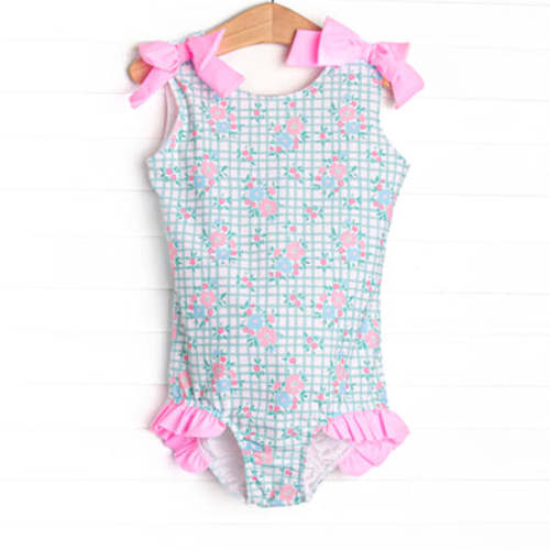 Growing Gingham One Piece, Green – Stitchy Fish