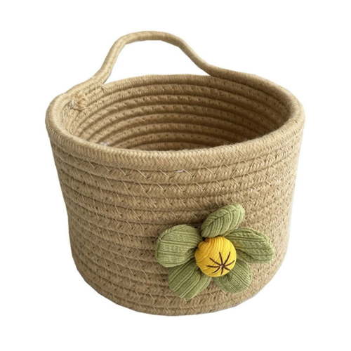 Small Cute Basket for Baby Diaper Organizer, Baby Laundry Baskets, Nursery Storage, Kids Room Organizer, Woodland Nursery Decor, Dog Cat Toy Basket