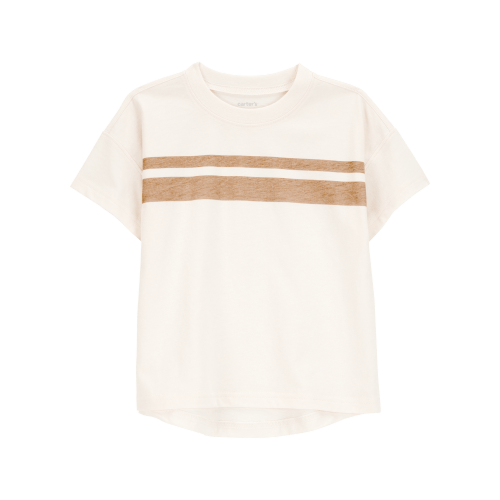 Baby Striped Short-Sleeve Tee - Cream - Carter's | Carter's