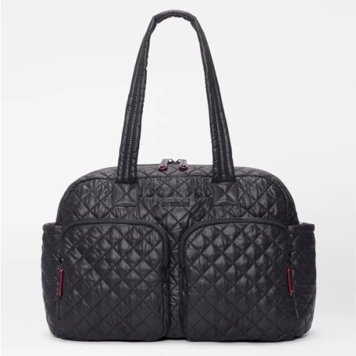 MZ Wallace Black Nik II Duffel Bag - Luxury Carryall Handbags | MZ Wallace