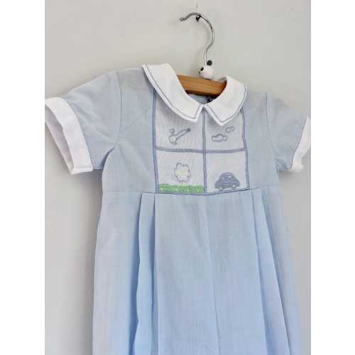 Vintage baby boy pants outfit fancy pleated Carriage Boutiques 12 months