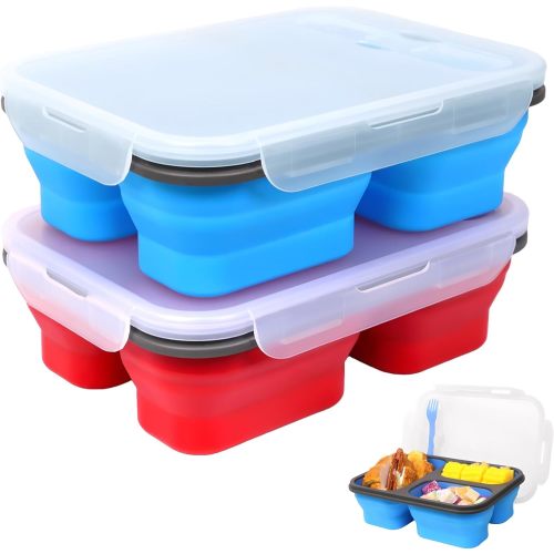 Collapsible Silicone Bento Lunch Box