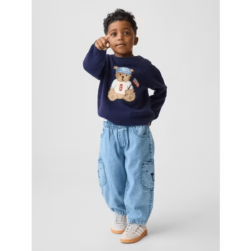 Baby & Toddler Brannan Bear Pocket Pull-On Barrel Jeans
