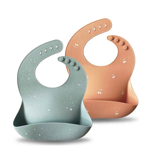 Silicone Baby Bib - 2 Pack
