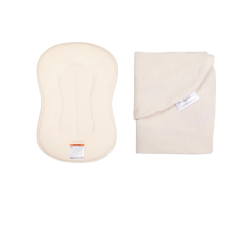 Lounger Curve + Muslin Cover Set | Natural