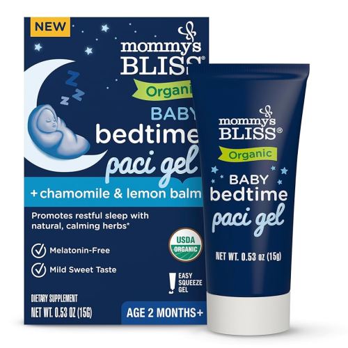 Mommy's Bliss Organic Baby Bedtime Paci Gel, Promotes Restful Sleep*, Melatonin Free, Age 2 Months+, 0.53 Fl Oz