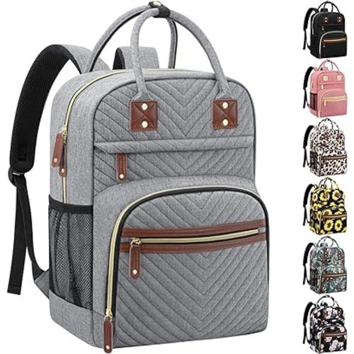 Diaper Bag Backpack Tote with Insulated Pockets for Men Baby Boys Girls Newborn Unisex Tactical Large Capacity, Multifunctional Waterproof Grey