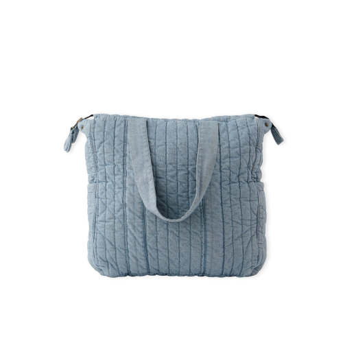 Denim Convertible Diaper Bag - Soft Indigo