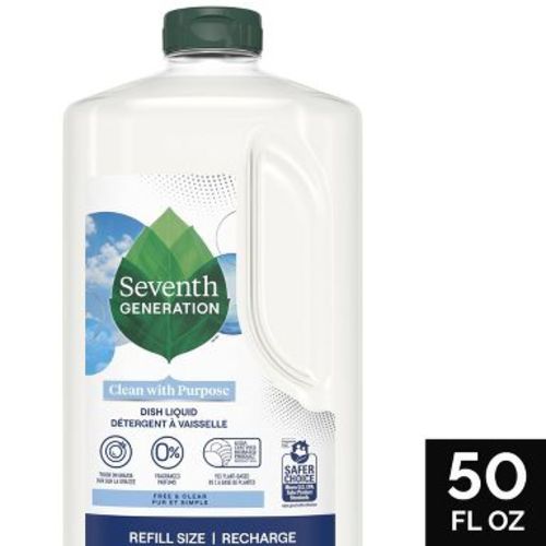 Seventh Generation Free & Clear Liquid Dish Soap - 50 fl oz