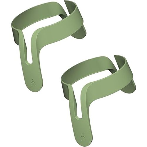 Nanobebe Flexy Bottle Handles, Easy-Grip Ergonomic Handles, Transitional Sippy Cup Handles 2-Pack, Sage