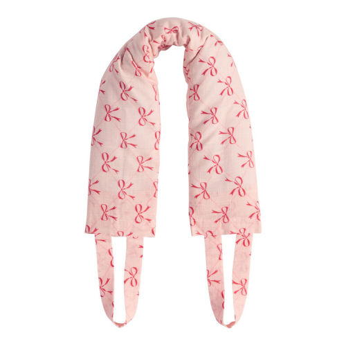 Coquette Bows Lavender and Wheat Grain Neck Wrap