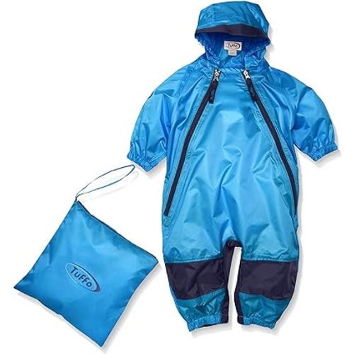 Tuffo Muddy Buddy Kids Waterproof Rain Suit One-Piece Coverall, Dual Zippers, Sealed Seams, Reinforced Knees – Boys & Girls