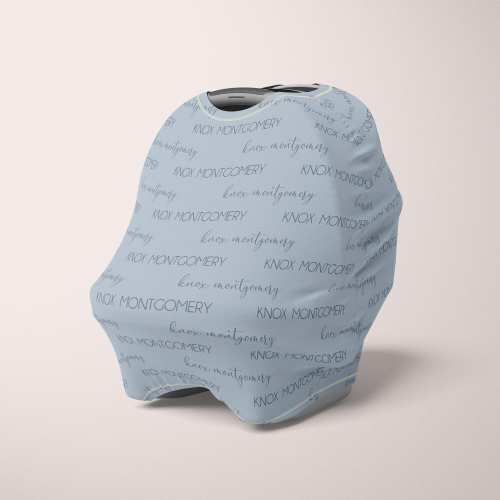 Baby Boy Personalized Baby Car Seat Cover - Name Car Seat Cover - Nursing Cover - Highchair cover - Shopping Cart cover - Monogram Cover