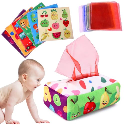 YOGINGO Colorful Montessori Sensory Tissue Box Toy for Toddlers, Medium – Toytooth