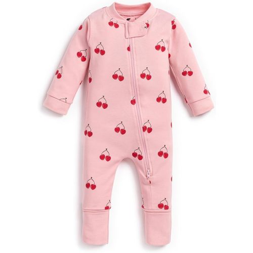 MONICA + ANDY One Piece Baby Pajamas, 100% Organic Baby Clothes for Girls and Boys, Sizes For Newborn and Infant
