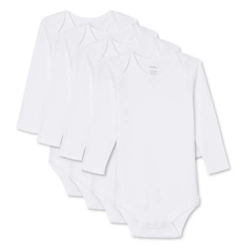 George Infants' Unisex Long Sleeve Bodysuits 4-Pack - Walmart.ca