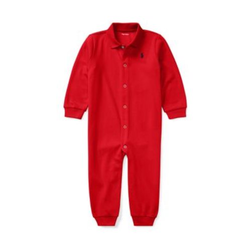 Baby Boys Long Sleeve Solid Coverall