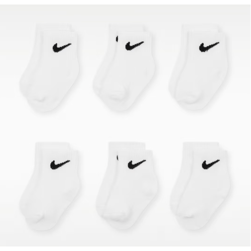 Nike Swoosh Baby Ankle Socks (6 Pairs)