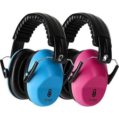 2 Pack Noise Canceling Headphones for Kids, Kids Ear Protection Earmuffs for Autism, Toddler, Children, Noise Cancelling Headphones Sound Proof Earmuffs for Concerts, Air Shows, Fireworks