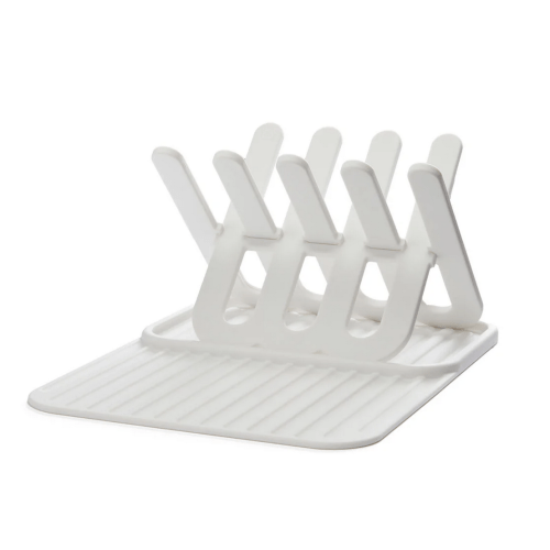 Silicone Folding Drying Rack with Mat | WHITE| Munchkin