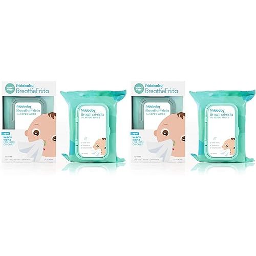 Frida Baby Breathefrida Vapor Wipes for Nose or Chest, 30 Count (Pack of 2)