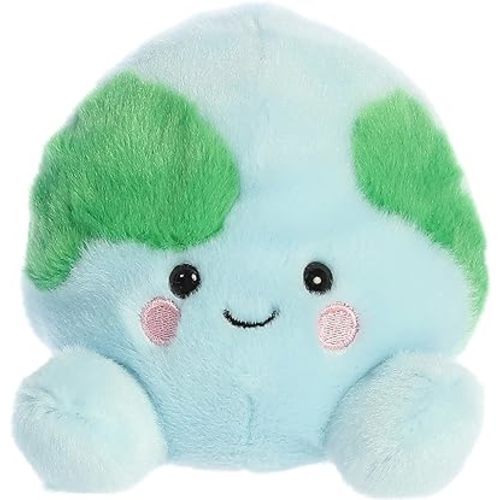 Aurora® Adorable Palm Pals™ Eve Earth™ Stuffed Animal - Pocket-Sized Play - Collectable Fun - Blue 5 Inches