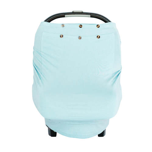 Snuggle Shield® LUXE Bamboo Multi-Use Antimicrobial Air Filtering Infant Cover Sky Blue