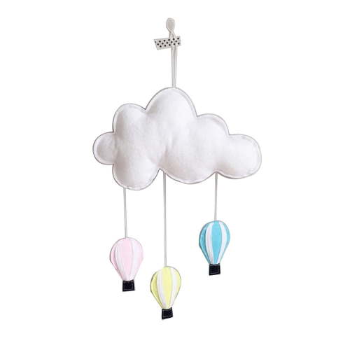 Farfi Cloud Hot Air Balloon Hanging Ornament Baby Bed Tent Pendant Kids Room Decor (See description)