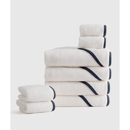 Organic Turkish Cotton Baby Bath Bundle 8-Pack - NAVY