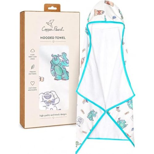 Copper Pearl, Monsters Inc Friends Premium Knit Hooded Towel