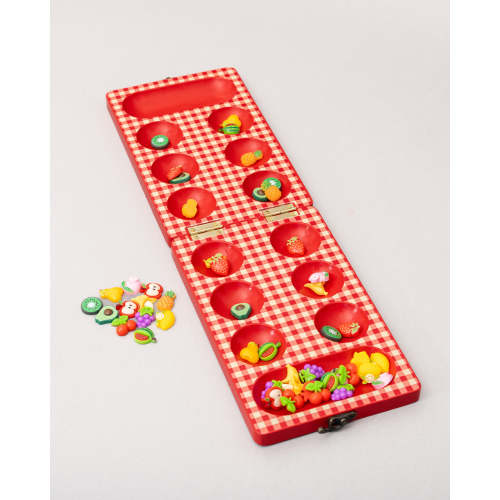 Wooden Mancala Board Game | Fruit-Shaped Pieces | ban.do