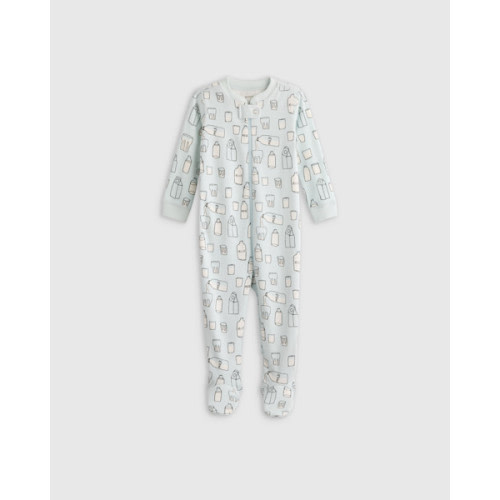 100% Organic Cotton Footie Pajama in Puppies