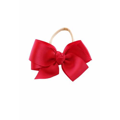 Ribbon Bow Headband | Candy Red