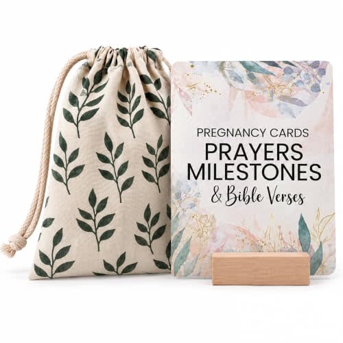 Devotional Pregnancy Prayer Cards for Christian Mothers, by Lumont | 1st Trimester Gift, 2nd Trimester Gift, Pregnancy Prayer Cards, Baby Bump Box, New Mom Pregnancy Prayer Cards by Week