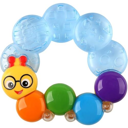 Baby Einstein Teether-Pillar Rattle and Chill Teething Toy, Ages 3 Months +