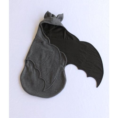Gueuusu Baby Hooded Sleeping Bag Cute Bat Shaped 3D Wing Swaddle Wraps Blanket