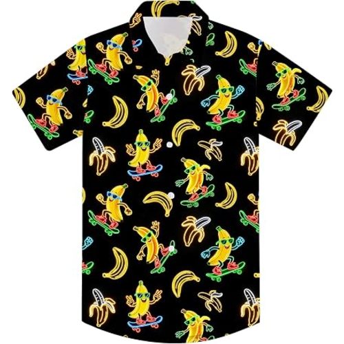 Enlifety 2-3T Kids Hawaiian Shirt Boys Short Sleeve Button Down Shirts Hawaii Summer Casual Blouse