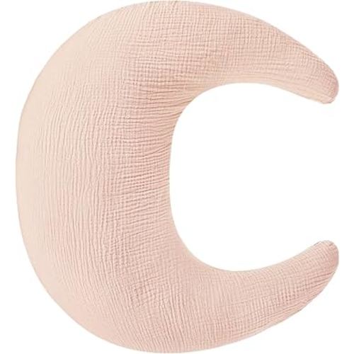 SWESEN Nursing Pillow Cover, Soft Removable Cover for Breastfeeding Pillows, Pillow Slipcover for Baby Boys and Girls, Comfortable & Breathable, Light Pink, Washable (Only Cover)