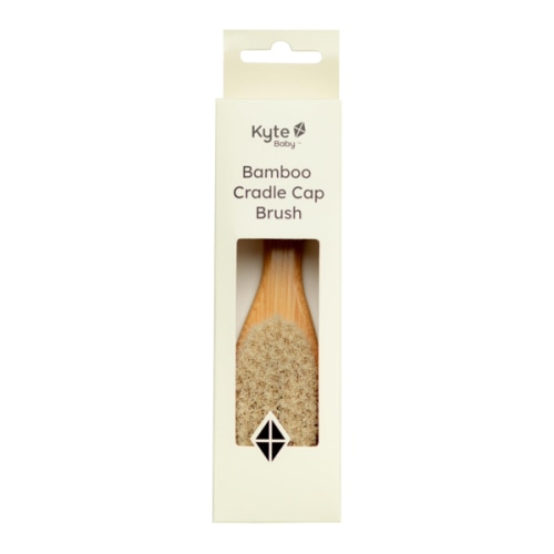 Kyte Baby Cradle Cap Brush Made with Natural Goat Hair Bristles and a Bamboo Brush Handle