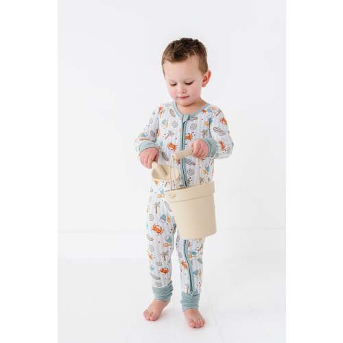 (3-6m/6-12m) Crabby Cabana Zippy