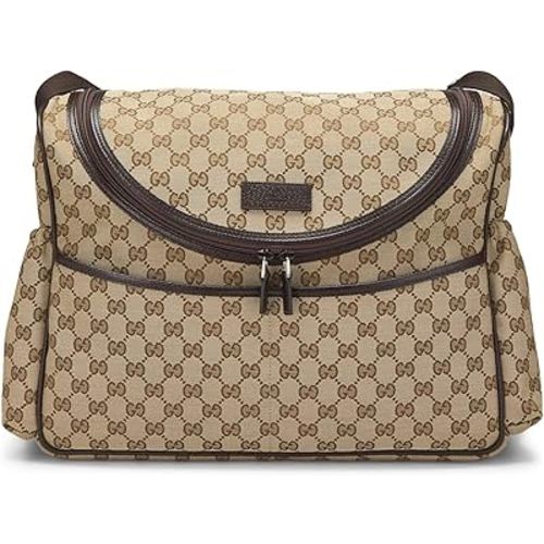 Amazon.com: Gucci, Pre-loved Original GG Canvas Diaper Bag, Brown : Amazon Luxury