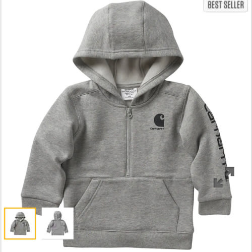 Boys' Long-Sleeve Half-Zip Sweatshirt (Baby/Toddler) | Shop all Boys | Carhartt